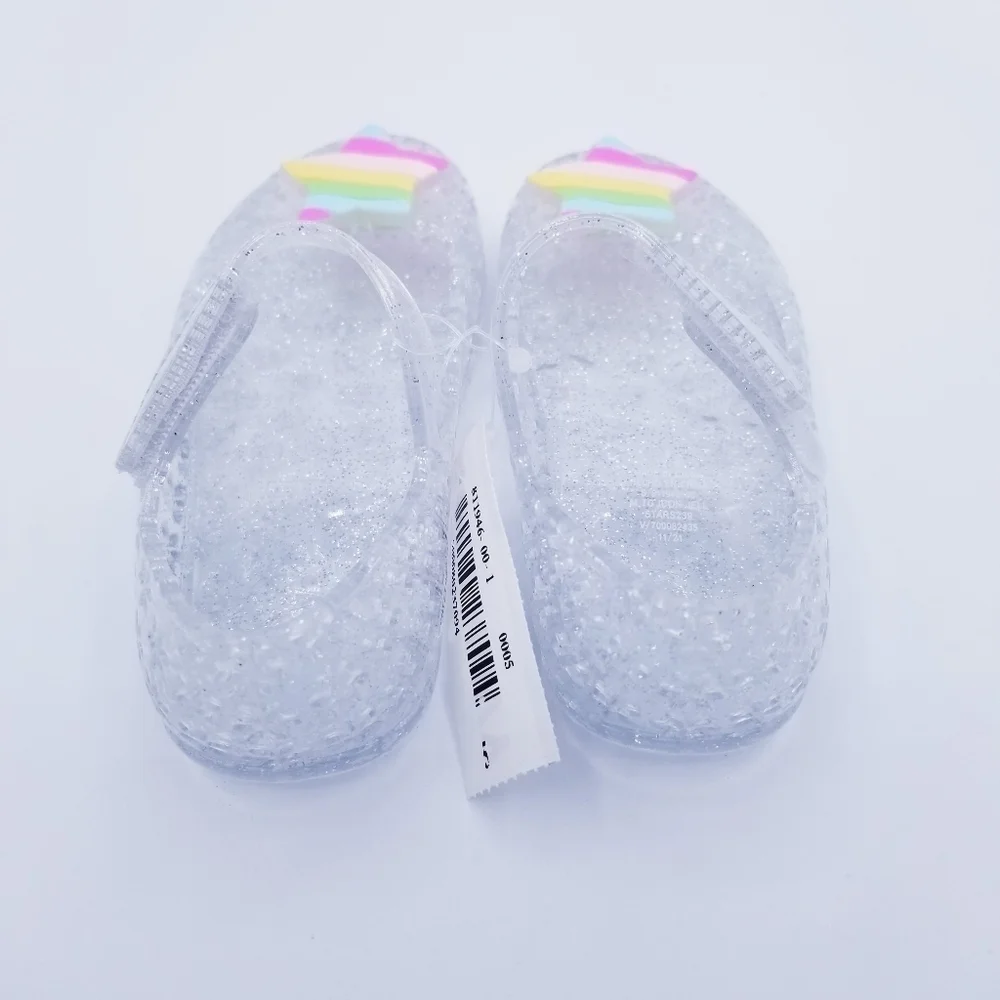 Old Navy Glitter-Jelly Mary Jane Flats for Toddler Girls NWT